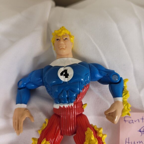 FANTASTIC FOUR Figure Lot of 6 NEAR MINT Human Torch Mr Fantastic Moleman Doom - Picture 13 of 14